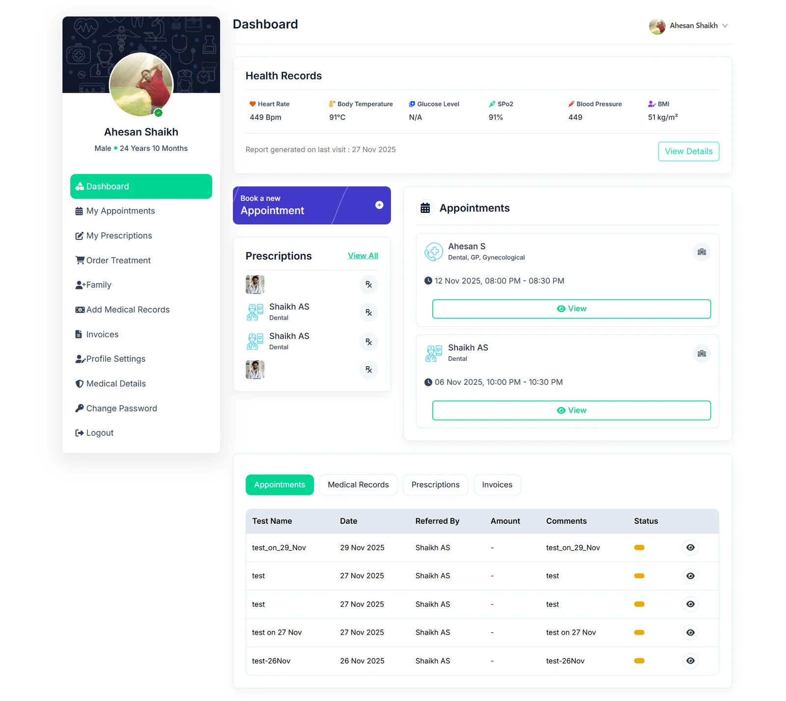 Supporting Medical Practices UI Preview